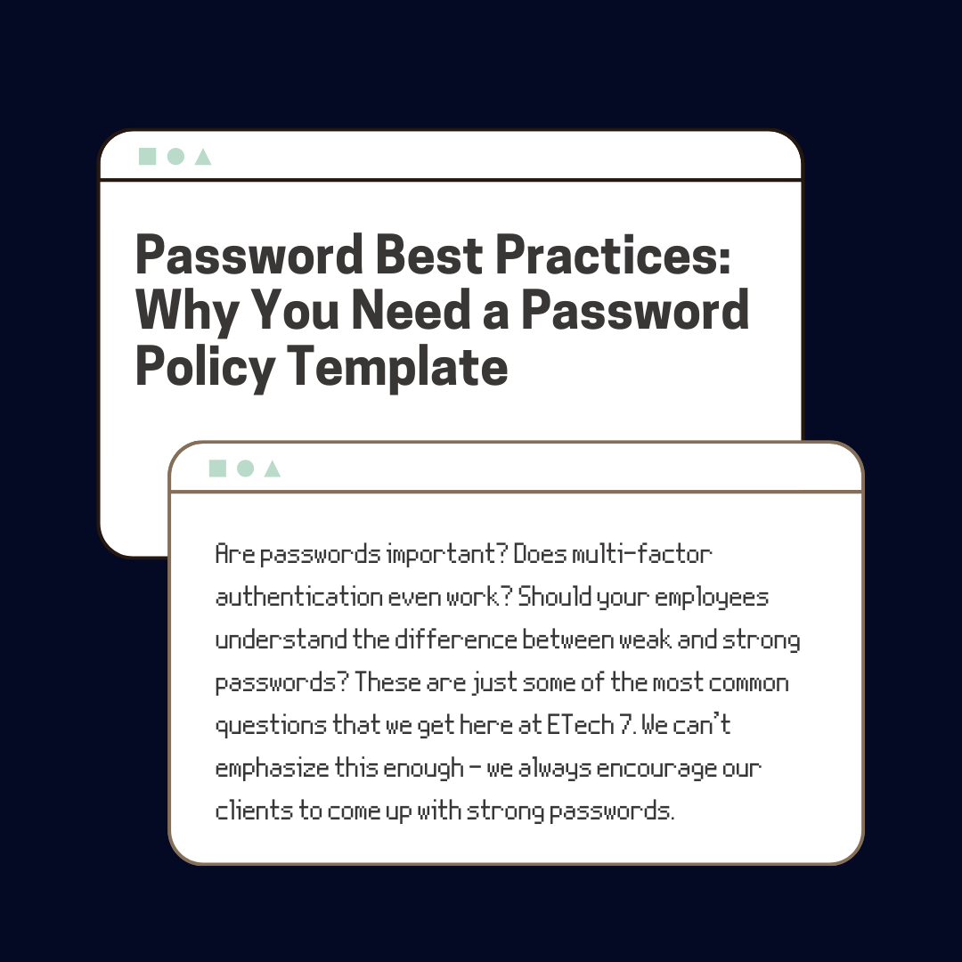 Password Best Practices Why You Need a Password Policy Template